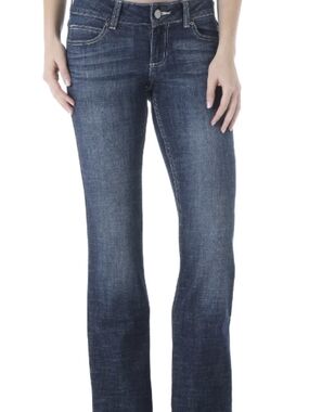 Wrangler Women's Dark Blue Bootcut Jeans - Mid Rise
